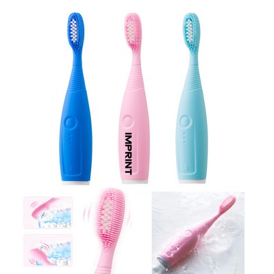 Battery-Powered Silicone Toothbrush