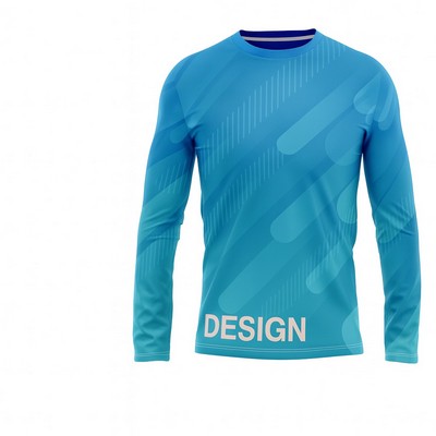 Unisex Long Sleeve T-Shirt Sublimation 150G Flashed V