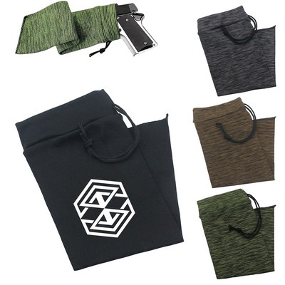 15-Inch Silicone Treated Gun Sock for Pistols Anti Rust Knit Handgun Storage Sleeve