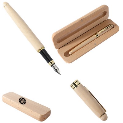 Wooden Pens Set with Gift Case