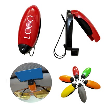 No Scratch Universal Car Visor Glasses Clip Protective Foam Sunglass Holder