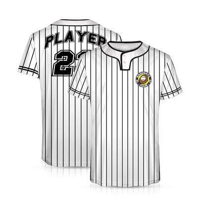 Personalized Full-Color Dye Sublimated 2-Button Baseball Jersey