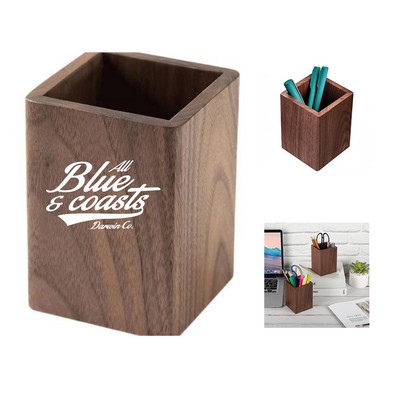 Walnut Solid Pen Holder