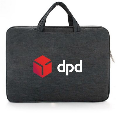 Custom Full-Color Printed Nylon Laptop Bag with Smart Handle & Multiple Pockets