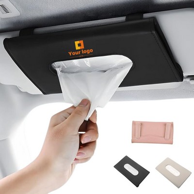 PU Leather Car Tissue Holder