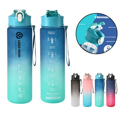 Gradient Sports Water Bottle With Time Marker