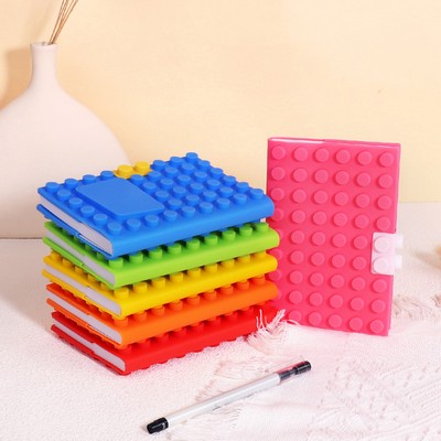 Silicone A6 Notebook with Lego Cubes