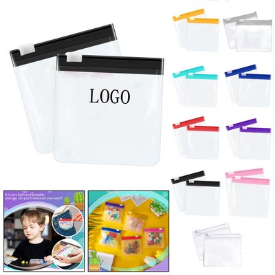 EVA Travel Pill Organizer Set w/ 28 Bags & Stickers