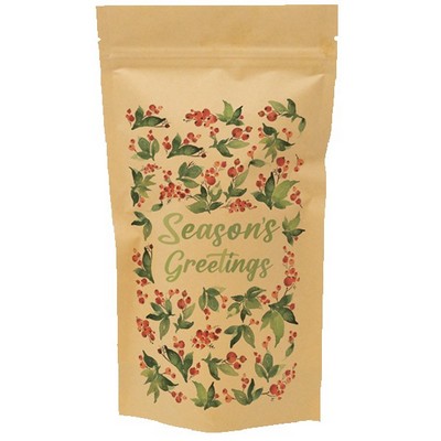 Holly Predesigned Kraft Barrier Pouch (6"W x 11"H x 3"D)