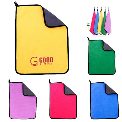 Dual Sided Coral Fleece Towel