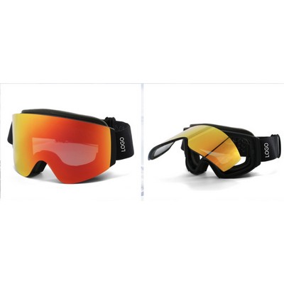 Flip Ski Goggles Double Layer Anti Fog