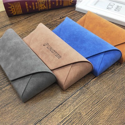 PU Leather Glasses Case Hard Shell Anti Scratch