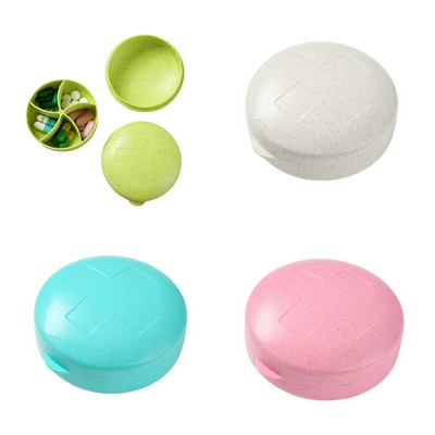 Portable Round Mini Medicine Box