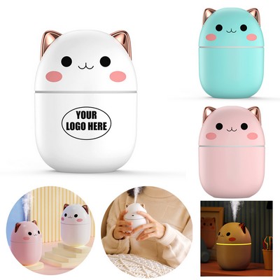 Cute Cat Silent Spray Desktop Humidifier