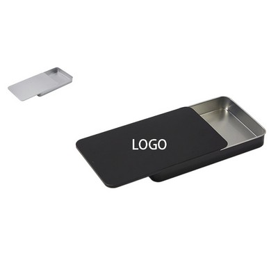 Tinplate Slide-Top Storage Box