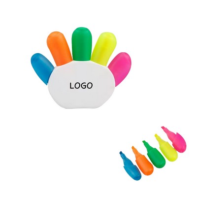 Five-in-One Palm-Shaped Highlighter