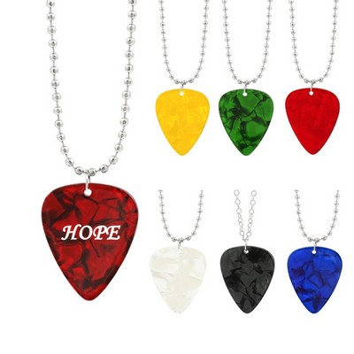 Guitar Pick Pendant Necklace