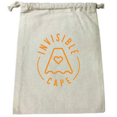Cotton Canvas Drawstring Pouch ( 6"W X 8"H )