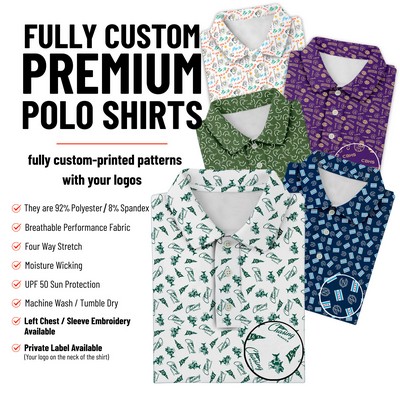 Fully Custom Premium Polo Shirts
