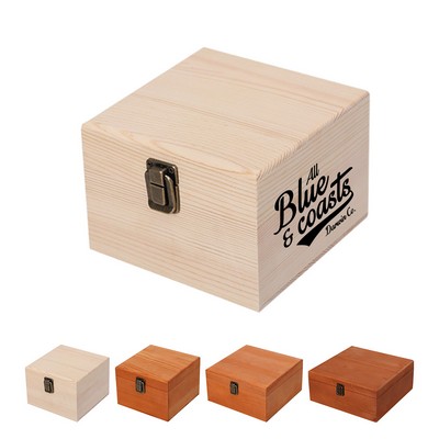 Bamboo Box with Hinged Lid