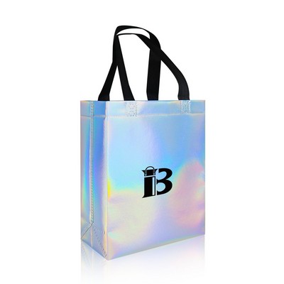 Reusable Waterproof Iridescent Non Woven Tote Bag