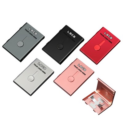 Stainless Steel Pop-Up Business Card Holder