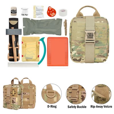Car Home Travel Hiking Reusable Trauma First Aid Kit Molle Medical Pouch