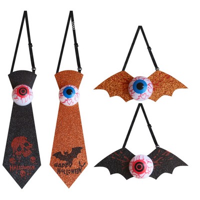 Halloween Glowing Eyeball Tie Children Prop
