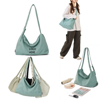 Canvas Messenger Crossbody Shoulder Bag