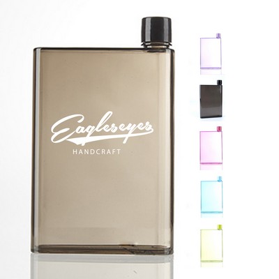 14oz Flat Plastic Water Bottle