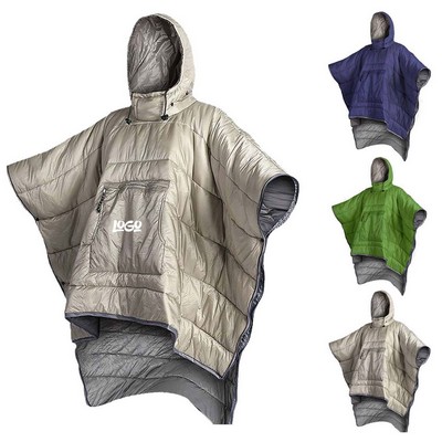 Ultra Light Down Cotton Wearable Cape Sleeping Bag
