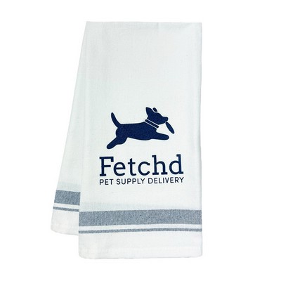 One Color Striped Cotton Tea Towel