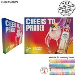 10' Straight Wall Tension Fabric Pop-up Display Kit with Wrap End Caps, NO SETUP CHARGE