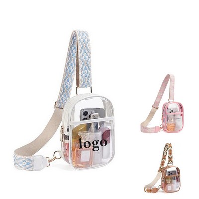 Transparent PVC Crossbody Bag
