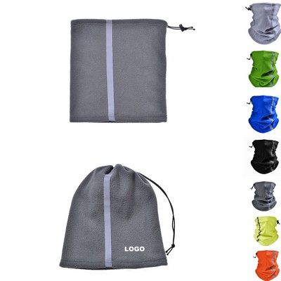 Polar Fleece Neck Gaiter with Reflective Strips