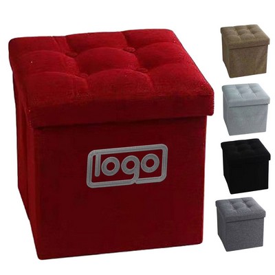 2-in-1 Foldable Storage Stool