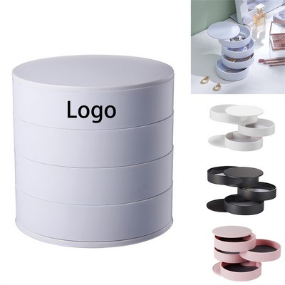 Rotating Multi-layer Earring Jewelry Storage Box