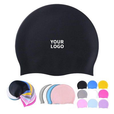 Waterproof Silicone Swimming Cap With High Elasticity