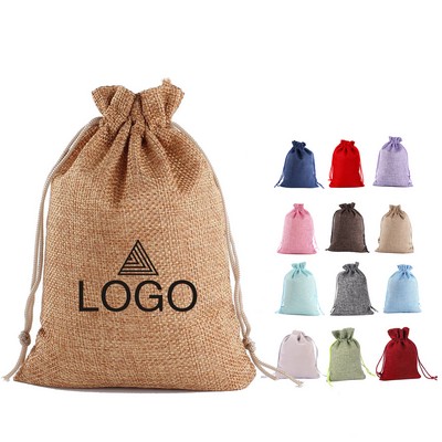 Linen Drawstring Bag