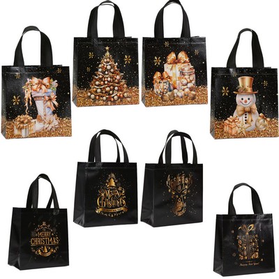 Christmas Non-Woven Shopping Tote Bag with Lamination