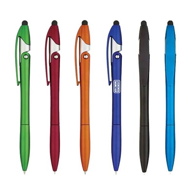 ABS Foldable Ballpoint Pen w/ Phone Stand