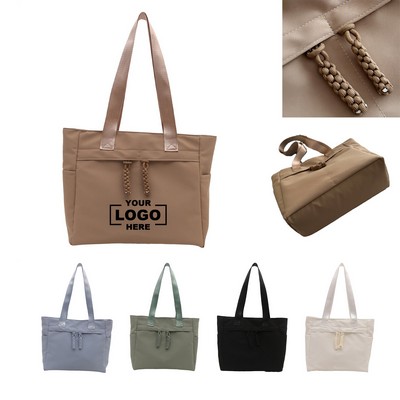 Canvas Tote with Dual Wide Handles