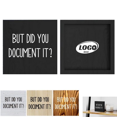 Office Decor Wooden Box Sign