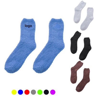 Fuzzy Cozy Fluffy Winter Slipper Socks For Warm Comfort