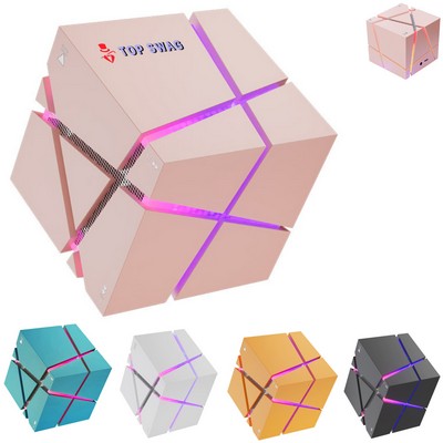 RGB Night Light Cube Speaker