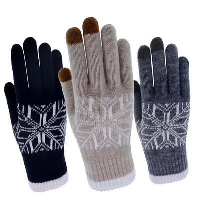 Touchscreen Knit Gloves for Cold Weather