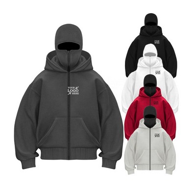 Hooded Sweatshirt W/ Double-hood Design
