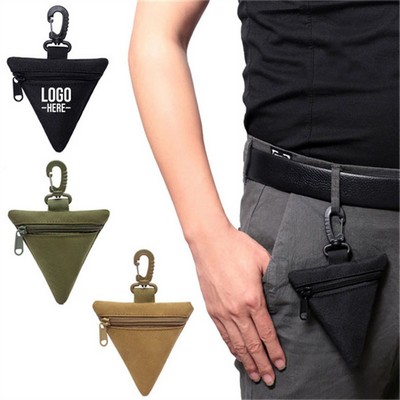 Small Triangle Pouch with Carabiner
