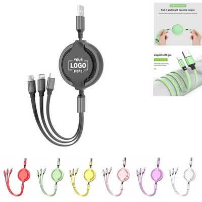 3" 1 Retractable Charging Cable