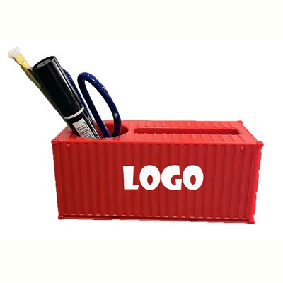 Mini Shipping Container Pen Holder Set